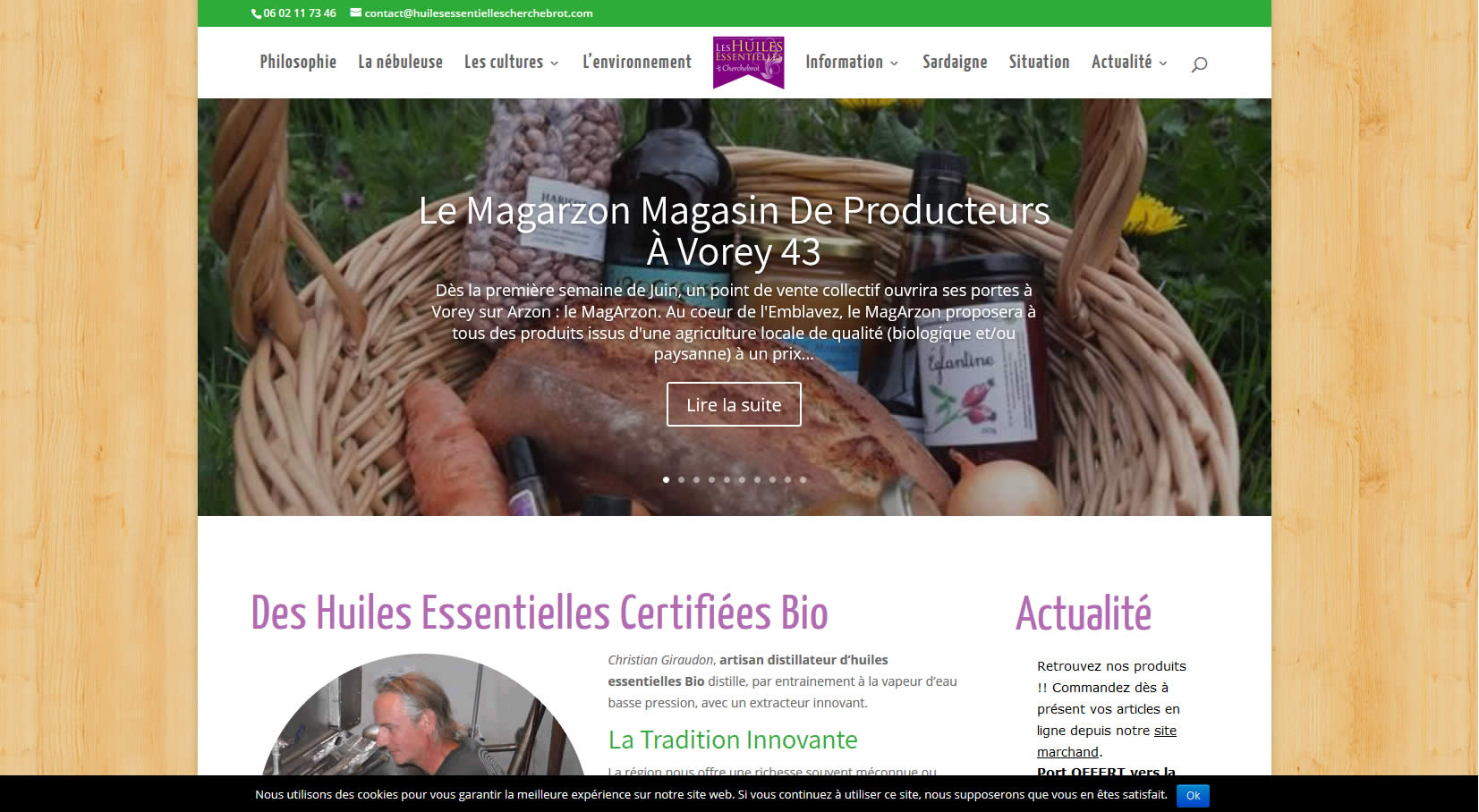 Création blog huiles essentielles
